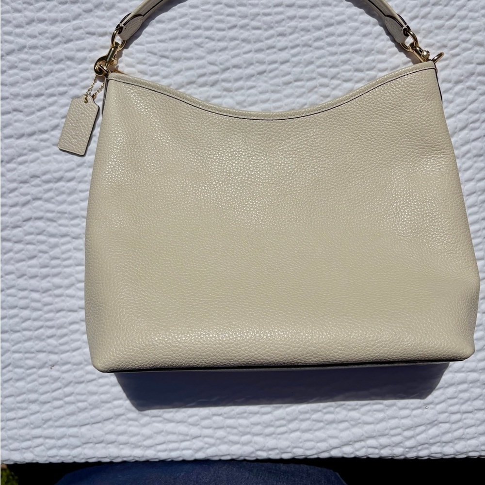 Coach Large Laurel Shoulder Crossbody Bag in “Chalk” CY684 NWT 🤩 STUNNING!🤩 - Picture 4 of 11